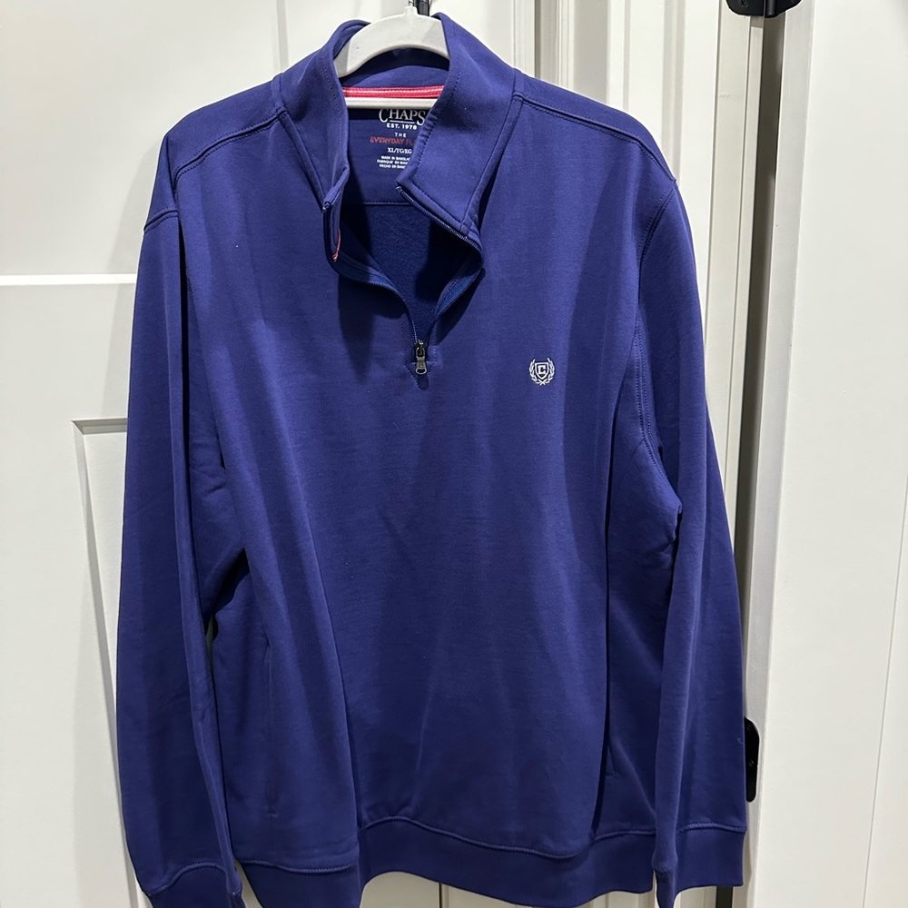Chaps men's XL quarter zip